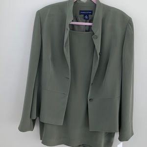 Preston & York Olive Skirt Suit